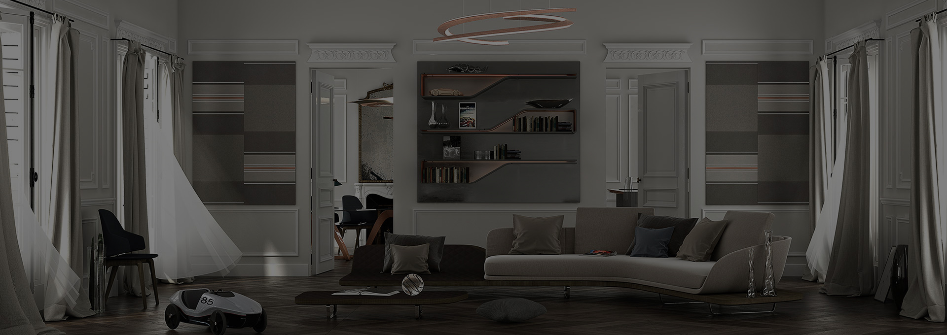 客廳空間-紹興全屋定制-木作－SANO薩諾高端整木定制廠家